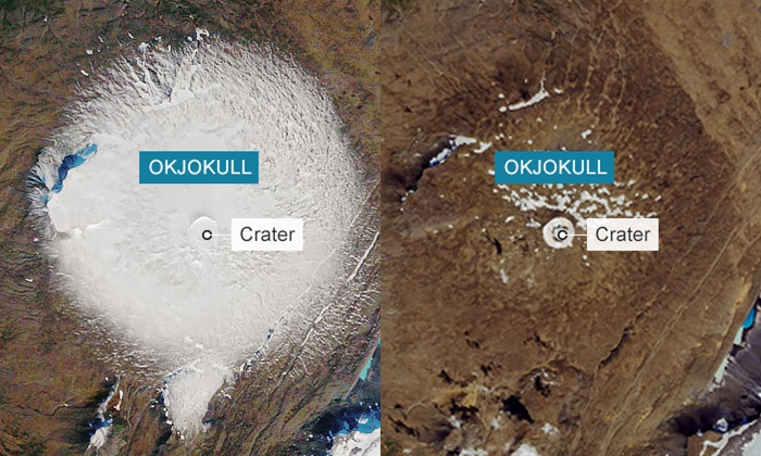 ละลายสิ้น! “ไอซ์แลนด์” สร้างอนุสรณ์รำลึกธารน้ำแข็งโอกโยกุลล์
