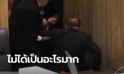 "ประยุทธ์" ยืนยัน "บิ๊กป้อม" ไม่เป็นไรมาก หลังมีภาพลื่นล้มในสภา