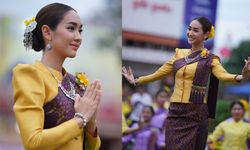 อ่อนช้อยงดงาม "มิน พีชญา" สวยสง่า ร่วมรำบวงสรวงฉลอง 222 ปี เมืองขอนแก่น