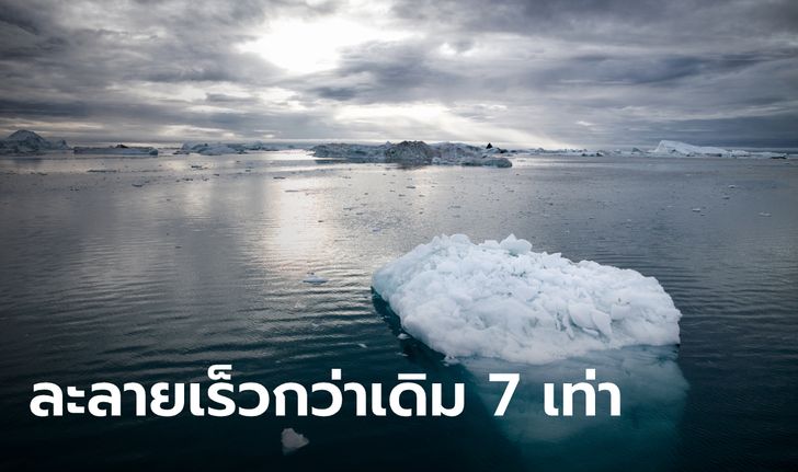 เผย "น้ำแข็งขั้วโลก" ละลายเร็วกว่าเดิม 7 เท่า หวั่นน้ำท่วมกระทบ 1 พันล้านคนทั่วโลก