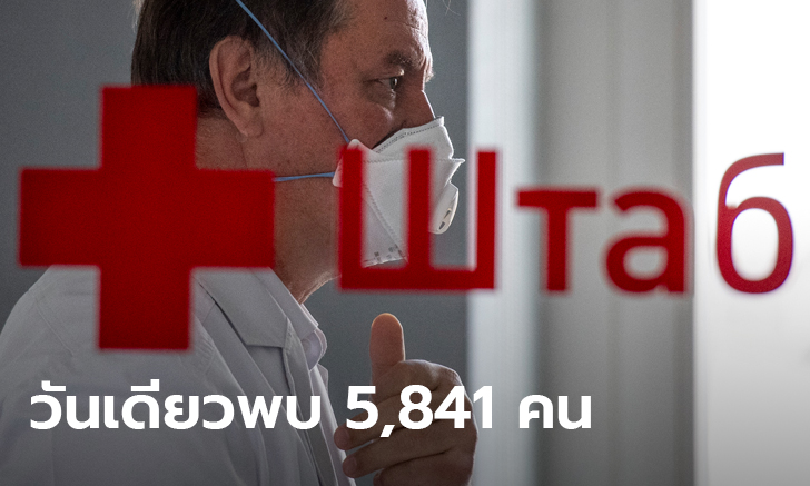 โควิด-19 รัสเซียกระฉูด! วันเดียวพบผู้ป่วยใหม่ 5,841 ยอดสะสมรวมเฉียด 100,000