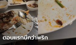 พิษต้มยำร้านดังมีของแถมเป็นแมลงสาบ สาวตั้งครรภ์ 4 เดือน ท้องเสียไม่หยุด