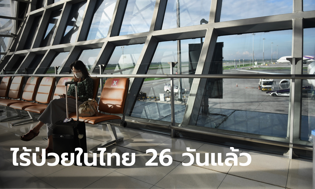 ไทยมีผู้ติดเชื้อโควิด-19 เพิ่ม 1 ราย กลับจากบาห์เรน รวมป่วยสะสม 3,147 ราย