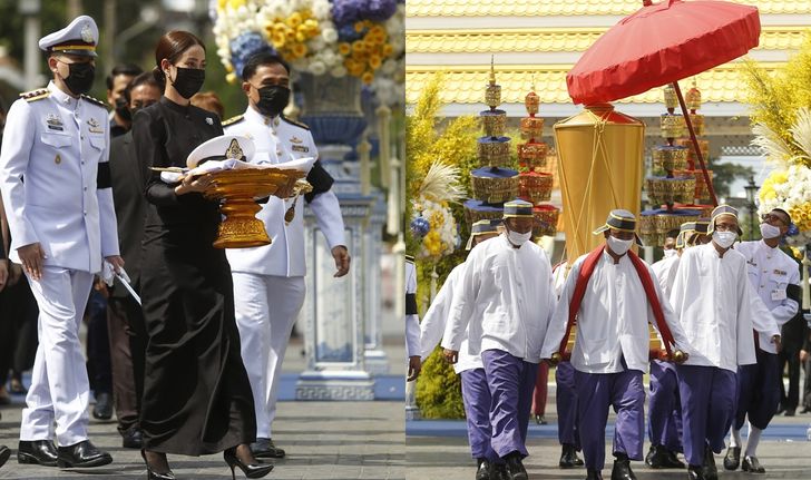 "แต้ว ณฐพร" ส่งคุณพ่อครั้งสุดท้าย พระราชทานเพลิงศพคุณพ่อณรงค์ เตมีรักษ์