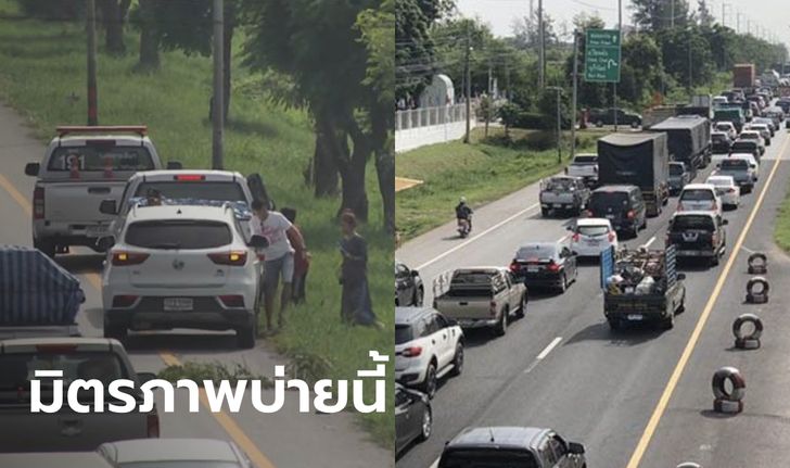 หยุดยาวต้องทำใจ! รถสะสมเต็มถนนมิตรภาพ เคลื่อนตัวช้า แถมเกิดอุบัติเหตุหลายจุด