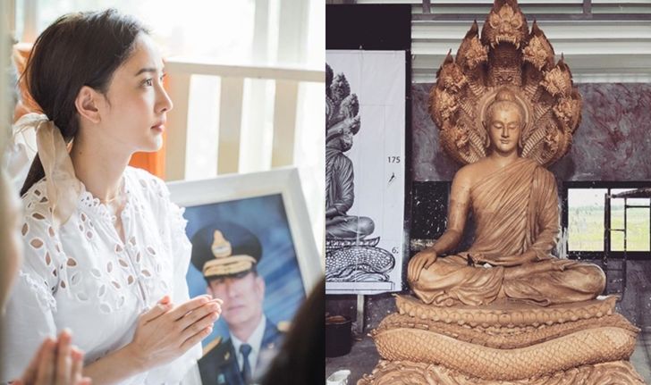 สวยและเก่ง "แต้ว ณฐพร" ร่วมปรับแก้แบบสร้างพระออกมางดงาม อุทิศให้คุณพ่อณรงค์ เตมีรักษ์