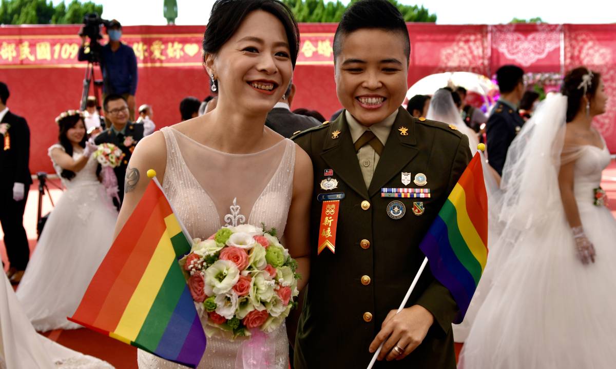 “กองทัพไต้หวัน” จัดงานแต่งงานสำหรับ “ทหาร LGBTQ+” ครั้งแรก