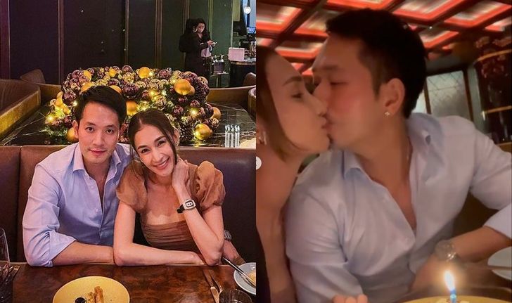 "เนย โชติกา" หนีลูกไปฉลองวันเกิดสามี สุดหวานมดเต็มโต๊ะดินเนอร์