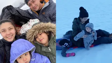 "เจนนี่ โปลิตานนท์" ความสุขของคนแม่ลูก 3 พาเด็กๆ เล่นหิมะกันสนุกสนาน