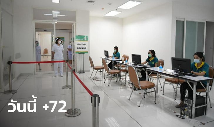 โควิดวันนี้ ศบค.รายงานไทยพบผู้ติดเชื้อเพิ่ม 72 ราย รวมป่วยสะสม 25,881 ราย