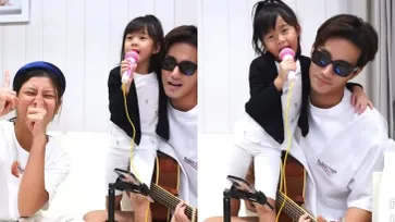 "บี้" แท็กทีมลูกสาวเล่นดนตรี "น้องเป่าเปา" ร้องเพลงเสียงใส ฉายแววมาก