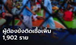 ราชทัณฑ์ เผย ผู้ต้องขังติดโควิด-19 รายใหม่ 1,902 ราย หายเพิ่ม 1,140 ราย