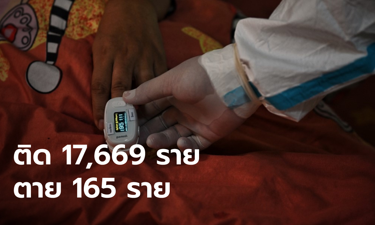 เพิ่มไม่หยุด! โควิดวันนี้ พบผู้ติดเชื้อเพิ่ม 17,669 ราย เสียชีวิตอีก 165 ราย