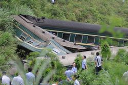 รถไฟหรูตกรางในรัสเซีย เสียชีวิต 25 บาดเจ็บ 63 คน