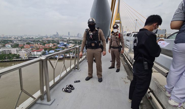 ห้ามไม่ทัน หนุ่มโดดสะพานภูมิพล 2 จมหาย ถ่ายรูปลงสตอรี่บอกลาเมีย-เพื่อน