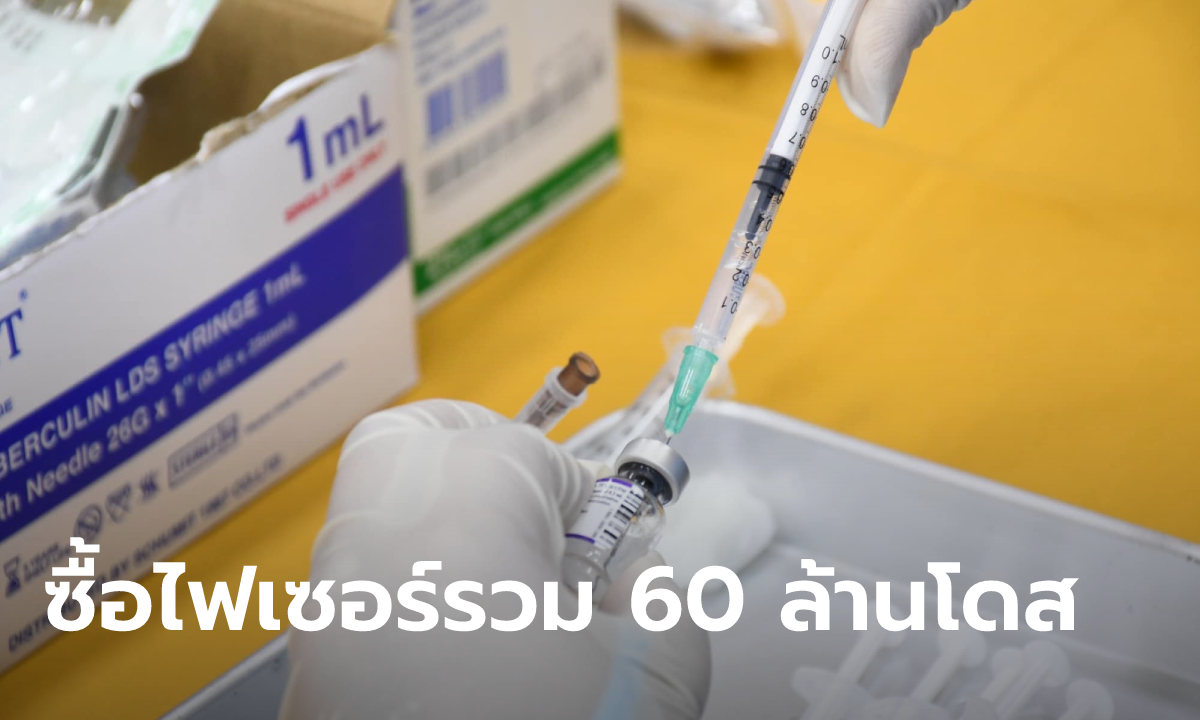 ครม.ไฟเขียวซื้อไฟเซอร์อีก 30 ล้านโดส เล็งส่งมอบปีหน้า อาจได้วัคซีนรุ่นใหม่