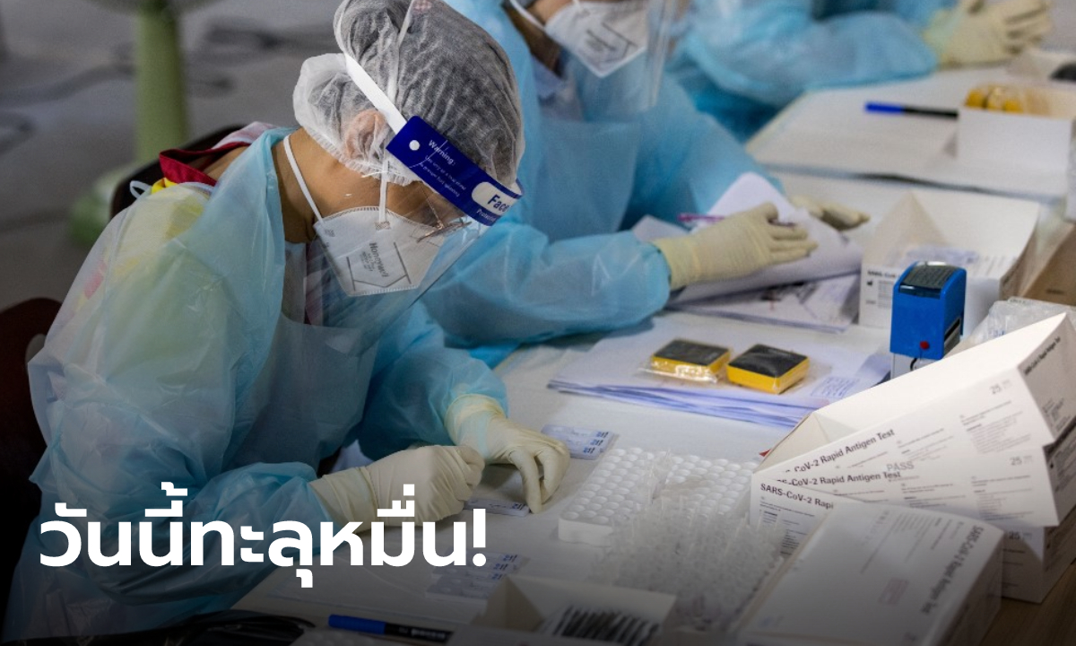 ทะลุหมื่น! โควิดวันนี้ ไทยพบติดเชื้อเพิ่ม 10,490 ราย เสียชีวิตอีก 21 ราย