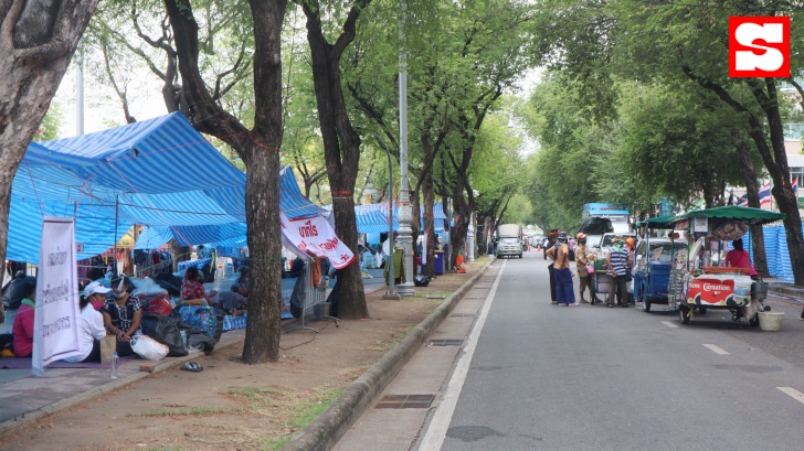 บรรยากาศในพื้นที่ชุมนุม