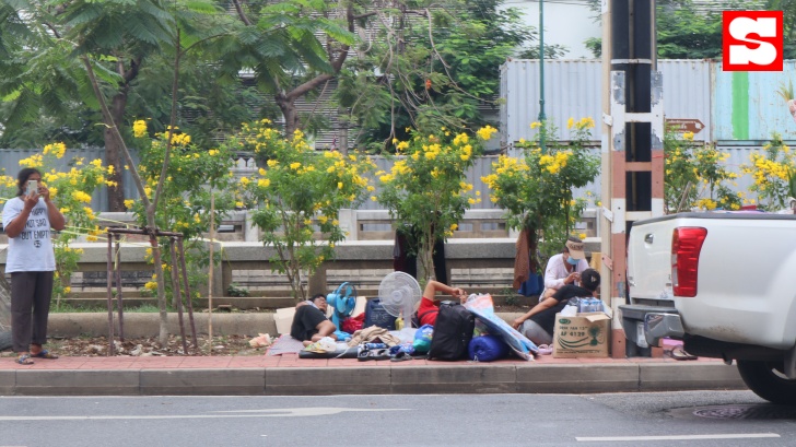 บรรยากาศในพื้นที่ชุมนุม