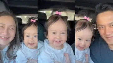 "น้องนาตาชา" ยิ้มเก่งมาก ได้ยินเพลงโปรดดังขึ้น โยกตามจังหวะไม่หยุดเลย