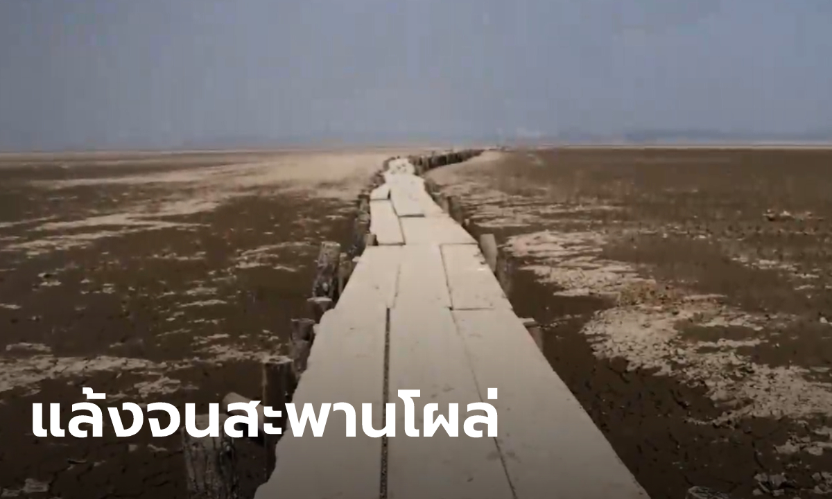 สะพานหินอายุกว่า 400 ปี โผล่กลางทะเลสาบ หลังระดับน้ำลดจากความร้อนและแล้งจัด