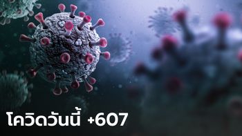 โควิดวันนี้ ไทยมีผู้ป่วยรายใหม่ รักษาตัวใน รพ. 607 ราย เสียชีวิตอีก 14 ราย