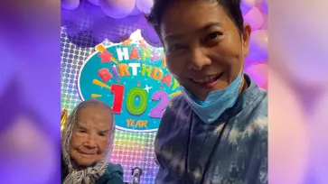 "คุณยายมารศรี" ฉลองวันเกิด อายุ 102 ปี แฟนๆ ร่วมอวยพรสุดอบอุ่น