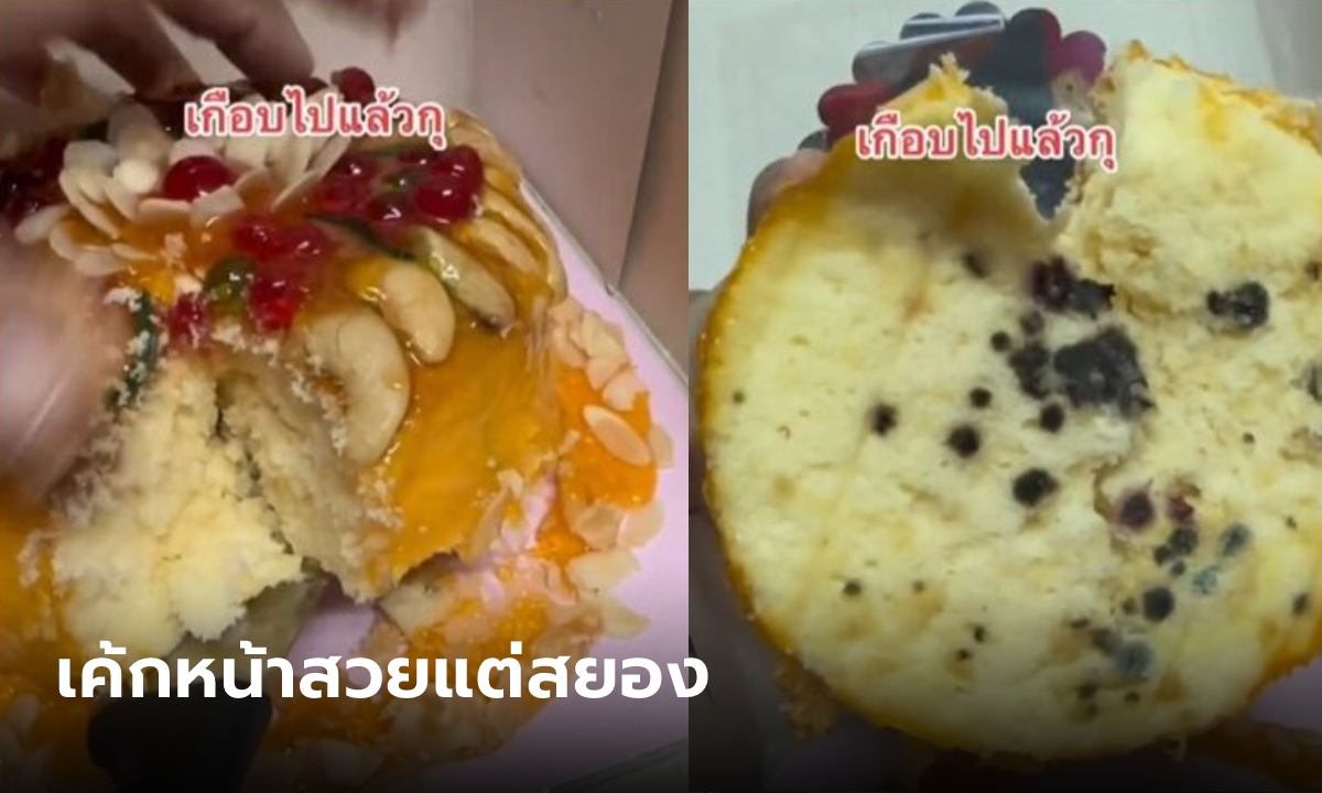 ไวรัลเค้กสวยขึ้นรา ร้านเบเกอรีชี้คอนเทนต์ทำเสียหายทั้งจังหวัด ถามเก็บกี่วันถึงเอามากิน