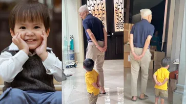 "น้องกวิณท์" ลูกศรีริต้า ชัดเลย เหมือนคุณปู่มาก ขนาดท่าเดินยังเป๊ะ!