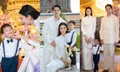 "ศรีริต้า" จัดพิธีทำบุญใหญ่วันเกิด 3 คนพ่อแม่ลูก แต่งชุดขาวงดงามจริงๆ