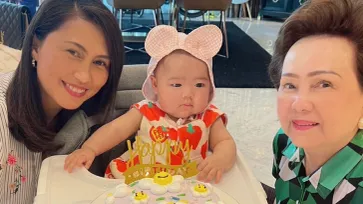 "น้องเอลิเซีย" ลูกแพทริเซีย จัดปาร์ตี้ฉลองอายุ 5 เดือน ช็อตนี้! ฝาแฝดคุณย่าชัดๆ