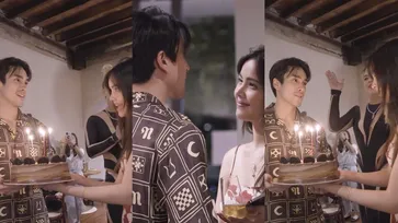 ว่าที่เจ้าสาว "ญาญ่า" เซอร์ไพรส์วันเกิด "ณเดชน์" โมเมนต์หวานฉ่ำยิ่งกว่าเค้กจริงๆ