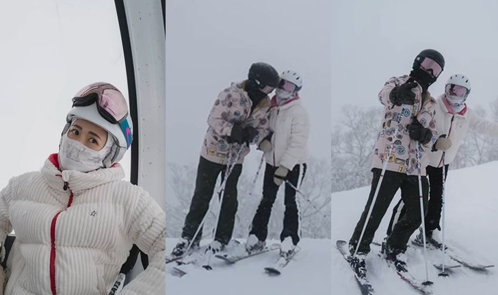 "เจมส์ จิรายุ" ควง "น้องโฟม" เล่นสกี โมเมนต์นี้หิมะหวานเป็นน้ำตาลไปเลย