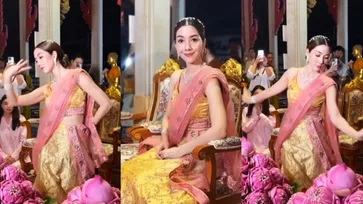 สวยดั่งต้องมนต์ "วุ้นเส้น วิริฒิพา" รำถวายพระแม่ลักษมี งดงามดูมีมนต์ขลังมาก