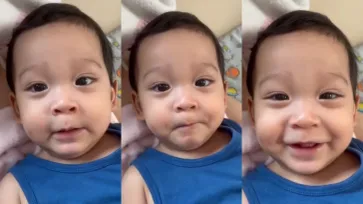 "น้องโฮมส์" ลูก "พอร์ช ศรัณย์" ส่งตาหวานพร้อมยิ้มละลายใจ หลงไม่ไหวแล้ว