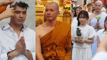 "ว่าน ธนกฤต" บวชเรียบง่าย ในวัย 38 ปี "ฟาง ธนันต์ธรญ์" ร่วมอนุโมทนาบุญ