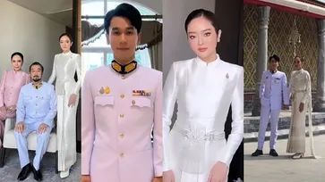 งดงาม "พีท-แก้มบุ๋ม" เข้าเฝ้าสมเด็จพระสังฆราชฯ รับประทานน้ำพระพุทธมนต์ มงคลชีวิตคู่