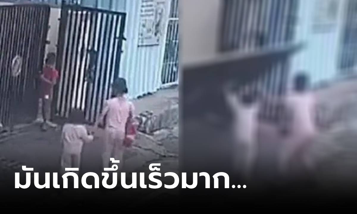 พ่อใจสลาย ย้อนดูกล้องนาที “ประตูเหล็ก” สังหารลูกสาว 3 ขวบ เกิดอะไรขึ้นกันแน่?