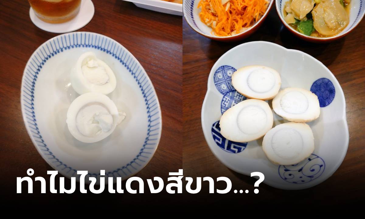 มีเฉลย! สาวผ่าไข่ต้มตะลึง "ไข่แดงสีขาว" รสชาติอร่อย เผยชื้อที่ไหน-ทำไมเป็นแบบนี้?