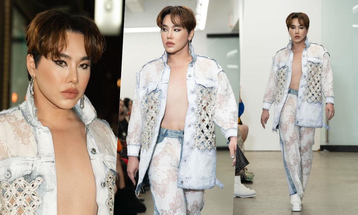 "ดีเจบุ๊กโกะ" โกอินเตอร์! เดินรันเวย์ New York Fashion Week อินเนอร์สวยแซ่บมาก