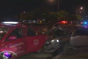 หนุ่มวัย 21 เมาขับชน ตร.ดับคาด่านสกัด ถ.ราชพฤกษ์