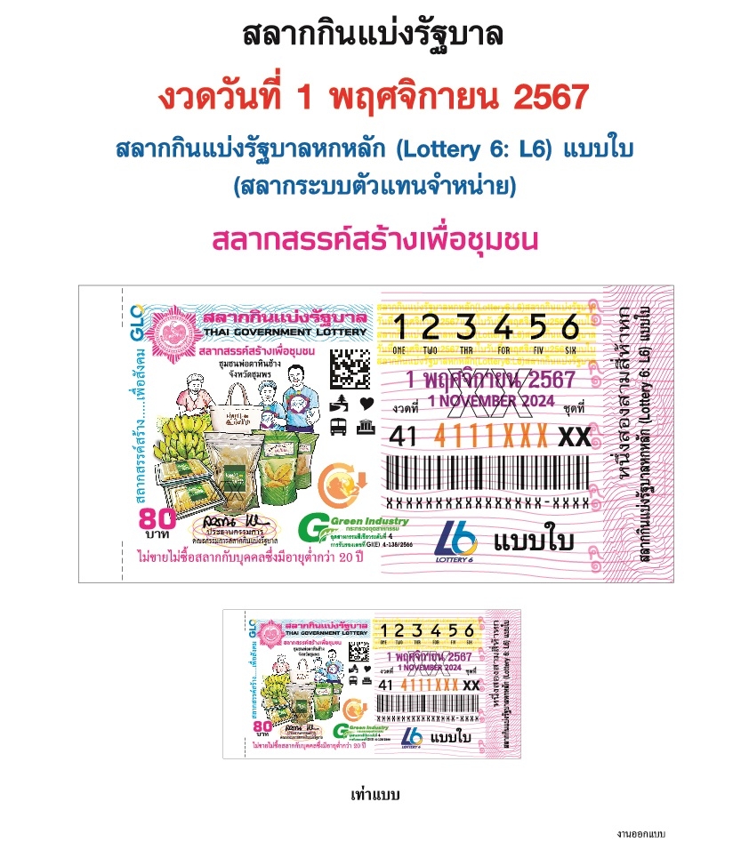 แปลปกสลาก งวด 1/11/67