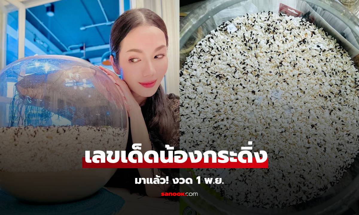 "อ๋อม สกาวใจ" เปิดภาพเลขเด็ด "น้องกระดิ่ง" จัดให้แล้ว งวด 1 พ.ย.