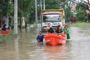 กรมทางหลวง ประกาศ 8 จังหวัด 14 เส้นทางน้ำท่วมที่รถผ่านไม่ได้