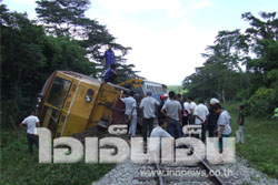 รถไฟกทม.-กันตัง ตกราง บาดเจ็บนับสิบ