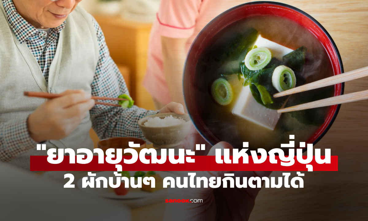 ผักบ้านๆ 2 ชนิด ที่คนญี่ปุ่นเรียกว่า “ยาอายุวัฒนะ” ไทยขายกันล้นตลาด ราคาถูก กินดี อายุยืน!