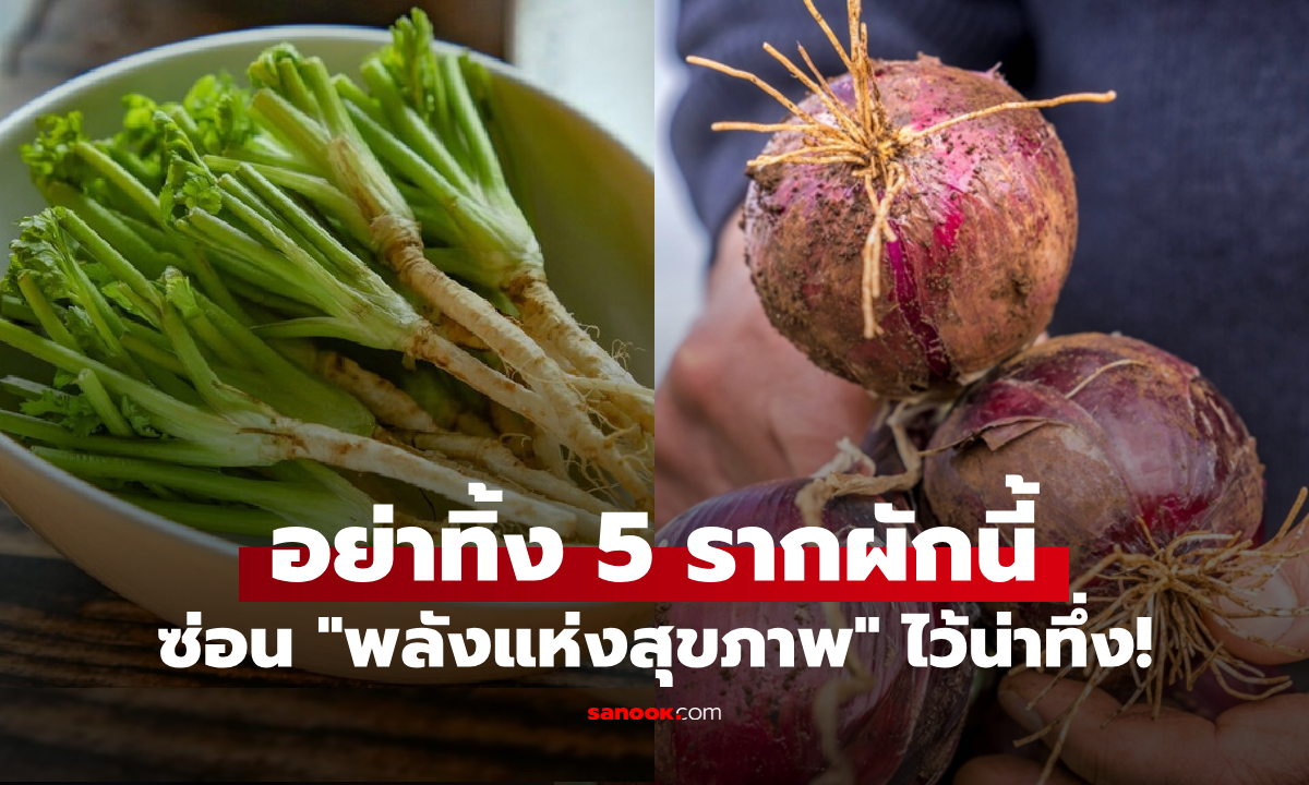เสียดายแย่! รากของผัก 5 ชนิด ที่ใครๆ ตัดทิ้งลงถังขยะ แท้จริงเป็น "สมบัติ" พลังแห่งสุขภาพ
