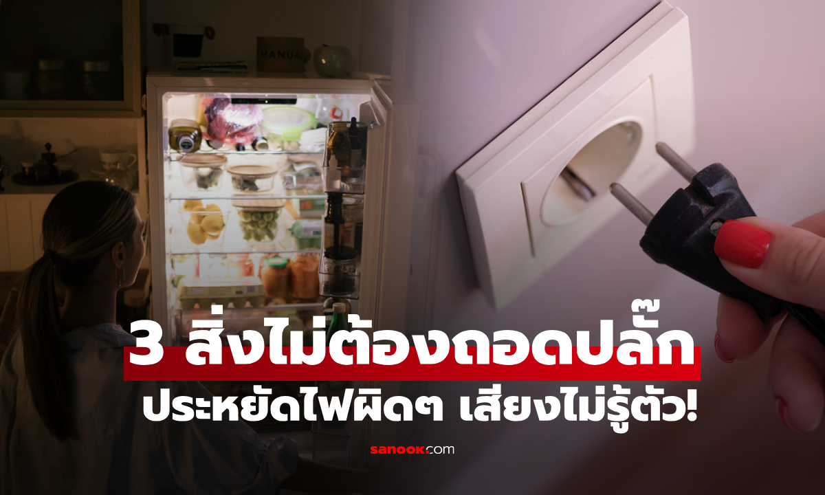 เตือน 3 เครื่องใช้ไฟฟ้า ไม่ต้องถอดปลั๊ก เสียบใหม่บ่อยๆ "กินไฟกว่าเดิม" แถมเสี่ยงไหม้!