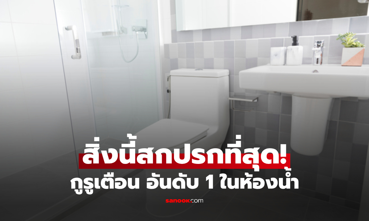 กูรูเตือน อันดับ 1 สะสมเชื้อโรคในห้องน้ำ อาจไม่ใช่โถส้วม-อ่างล้างหน้า แต่คือสิ่งเล็กๆ ชิ้นนี้!
