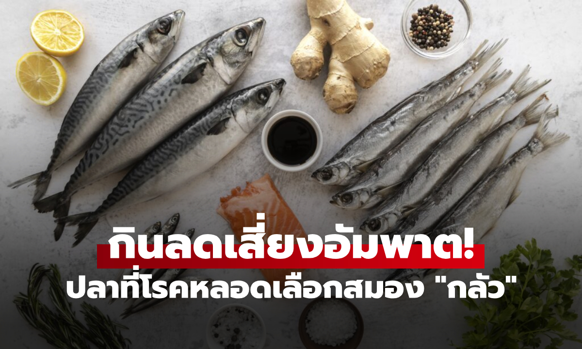 ปลาที่โรคสโตรก "กลัวมาก" กินสัปดาห์ละ 2 ครั้ง ลดเสี่ยงอัมพฤกษ์-อัมพาต ได้ผลจริง!